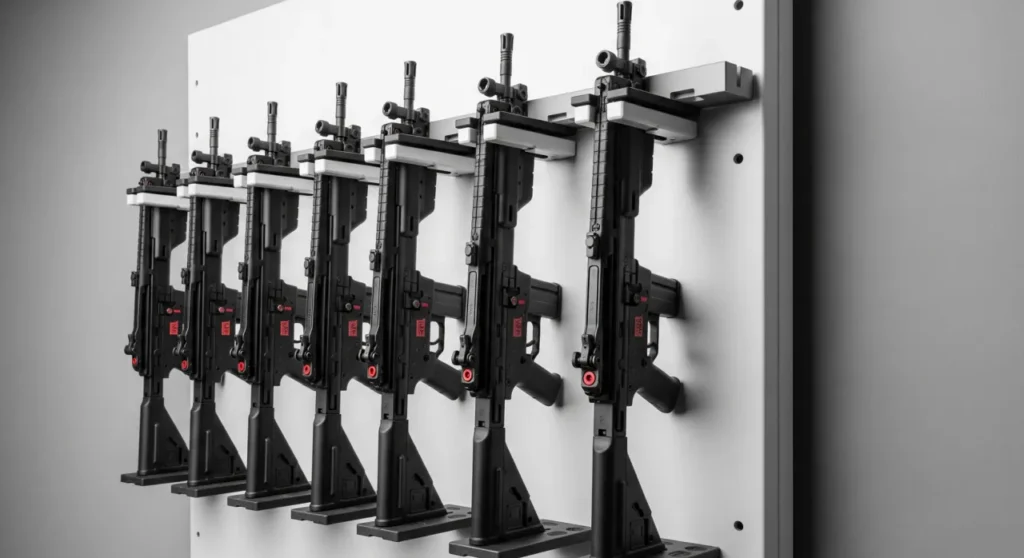 Smart long arms for gsm gps weapon tracking