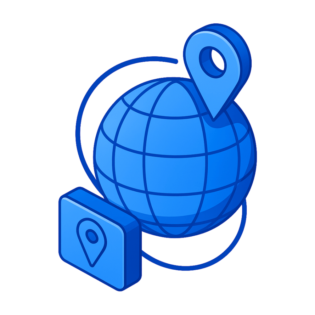 Real time location tracking icon