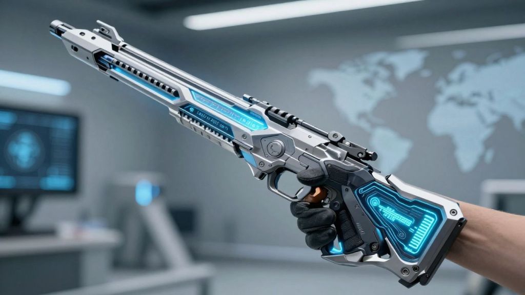 High-tech weapon tracking system interface